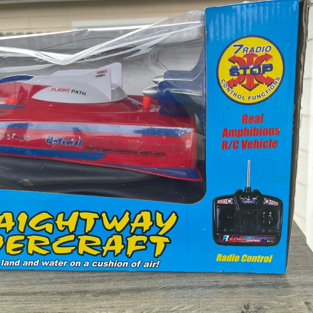 Newqida Straightway‎ Hovercraft R/C Kids Red White Amphibious 757-058 Land Water